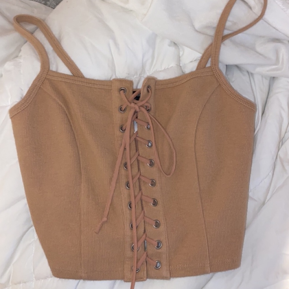 Forever 21 Lace Up Tank